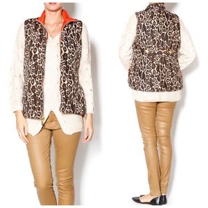 Reversible Leopard Cheetah Vest S